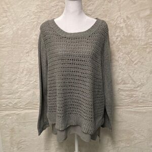 St John’s Bay Women’s Gray Sweater Size XL